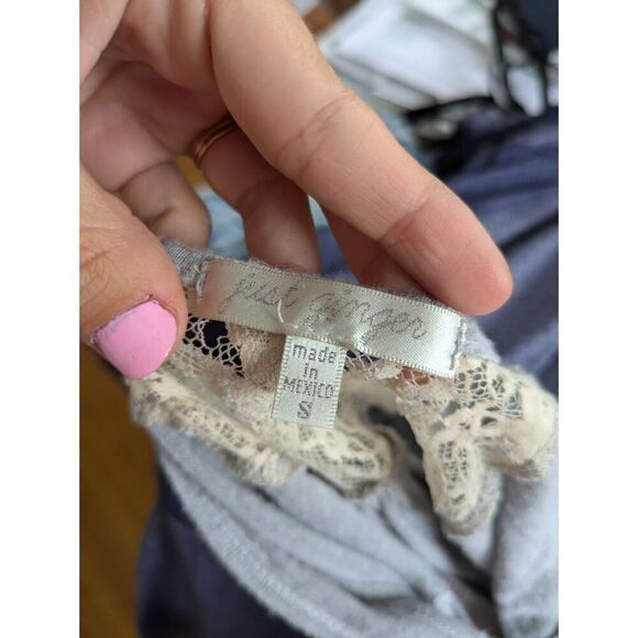 Just Ginger Lace Panel Swing Tank Top - Picture 4 of 4